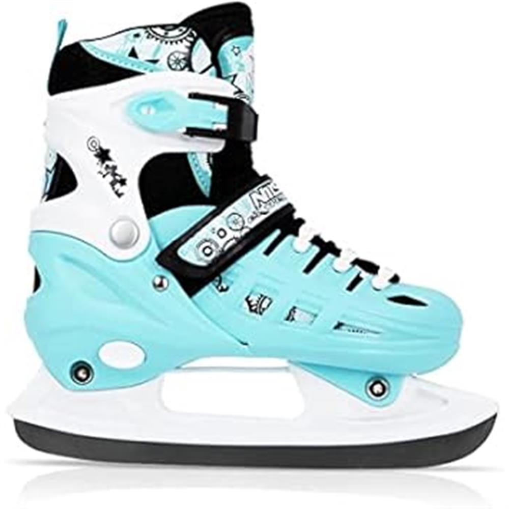NILS EXTREME NH10905 4in1 Inliner Schlittschuhe Rollschuhe Gr. 31-34, Minzgrün, verstellbar