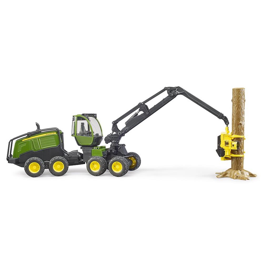 Bruder 02135 - John Deere 1270G Harvester mit 1 Baumstamm