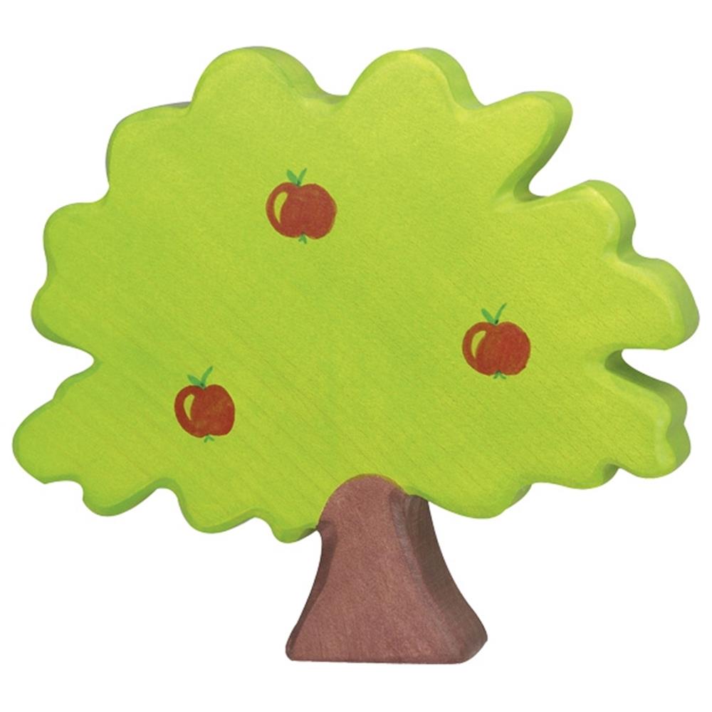 Holztiger Holzfigur - Apfelbaum, Holzspielzeug, ab 3 Jahren