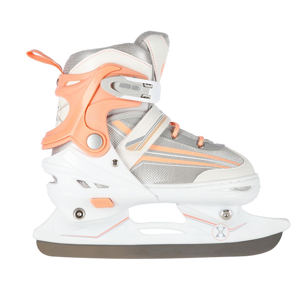 NILS EXTREME NH18190 2in1 Inliner Schlittschuhe Kinder Gr. 29-33, Weiß-Rosa, verstellbar