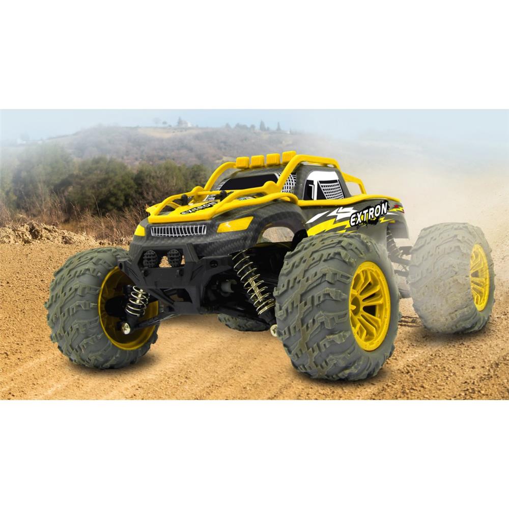 Jamara RC Offroad Truggy Extron 1:14 Gelb 2,4GHz funkferngesteuertes Fahrzeug mit Allrad