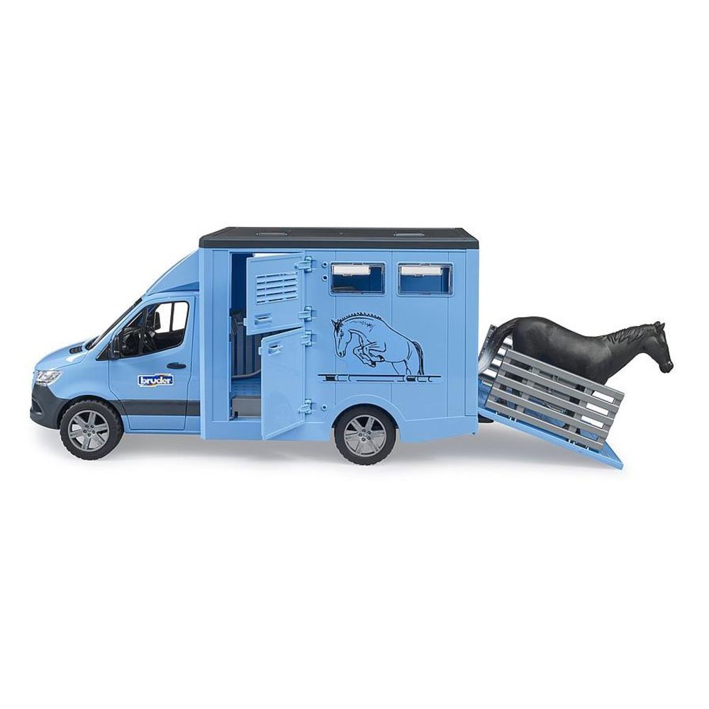 Bruder 02674 - MB Sprinter Tiertransporter mit 1 Pferd