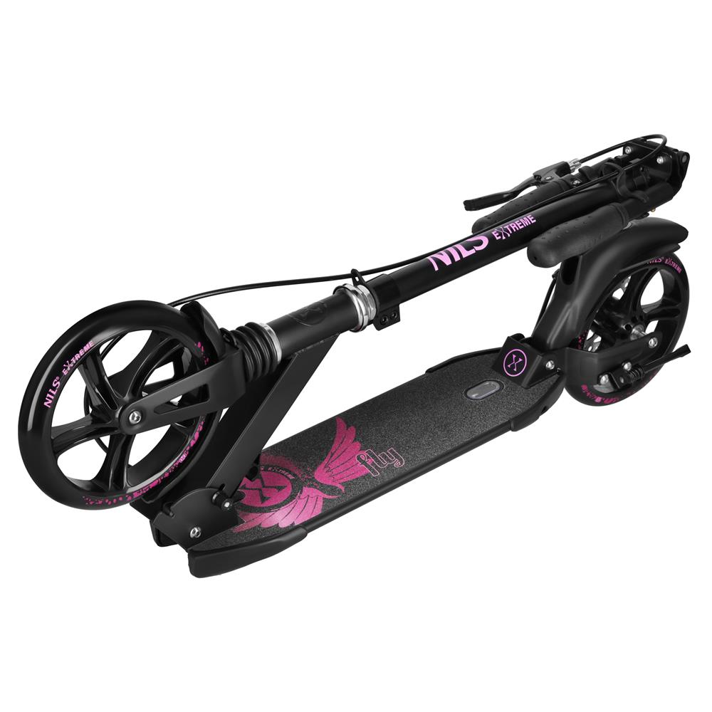 NILS EXTREME HM800 FLY PINK Scooter, Freizeitroller, ABEC-11, Scheibenbremse, bis 100 kg