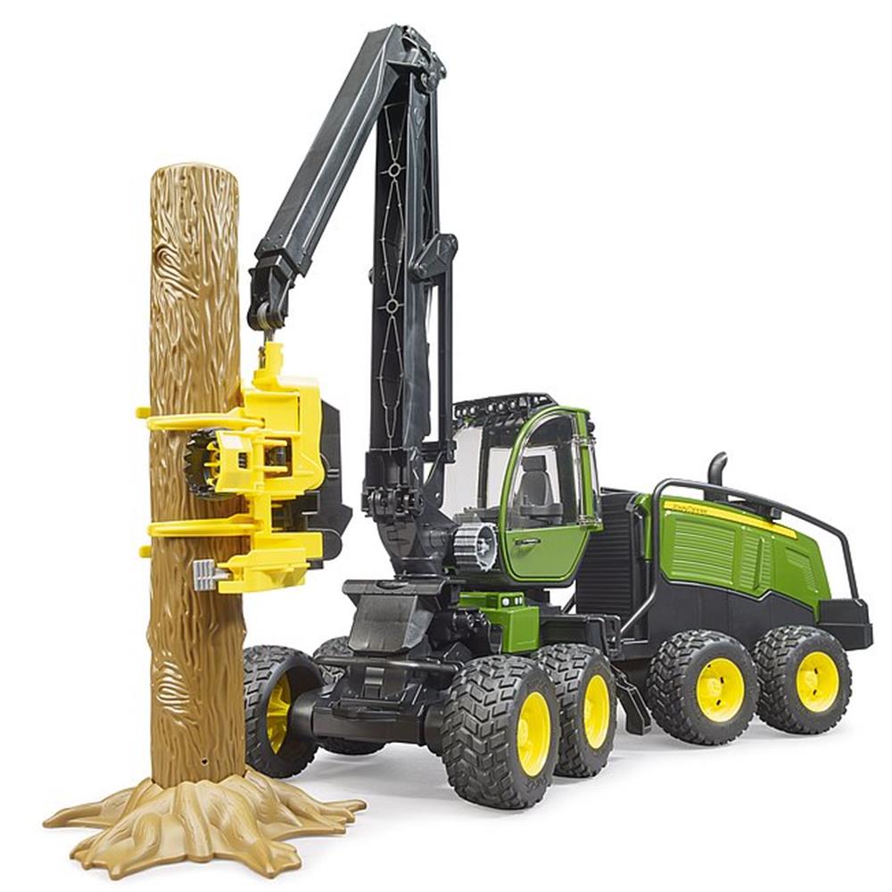 Bruder 02135 - John Deere 1270G Harvester mit 1 Baumstamm