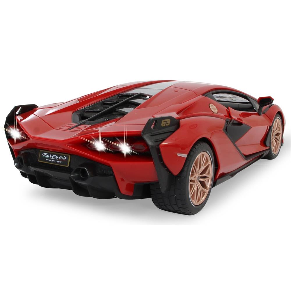 Jamara Lamborghini Sián FKP 37 1:14 rot 2,4GHz Tür manuell Ferngesteuertes Auto mit LED Fahrlicht