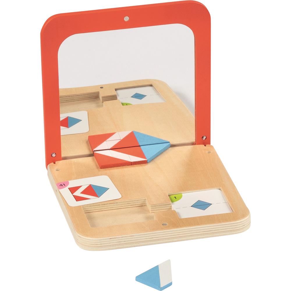 goki Symmetriespiel Spiegelmagie – Holzspielzeug 26-teilig, für Kinder ab 5 Jahren