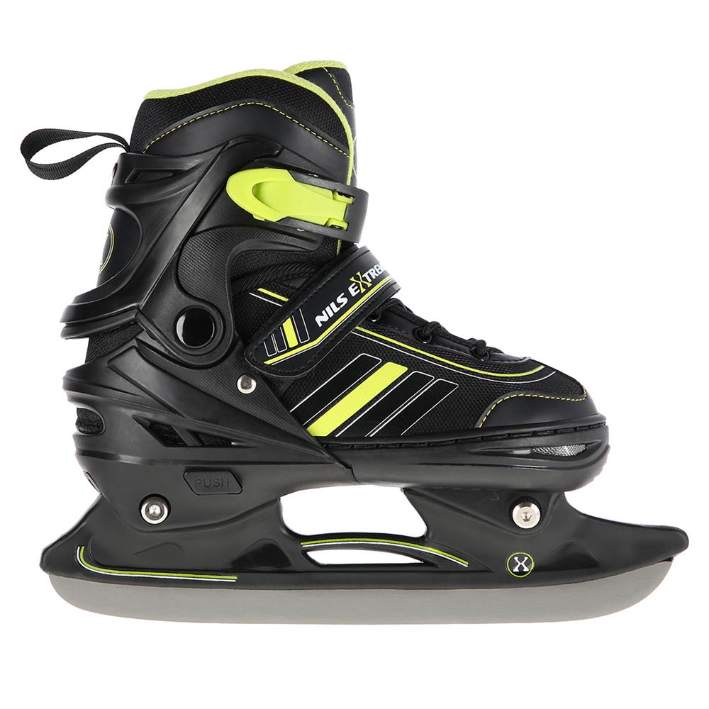 NILS EXTREME NH18191 2in1 Inliner Schlittschuhe Gr. 39-43, Schwarz-Limettengrün, erstellbar