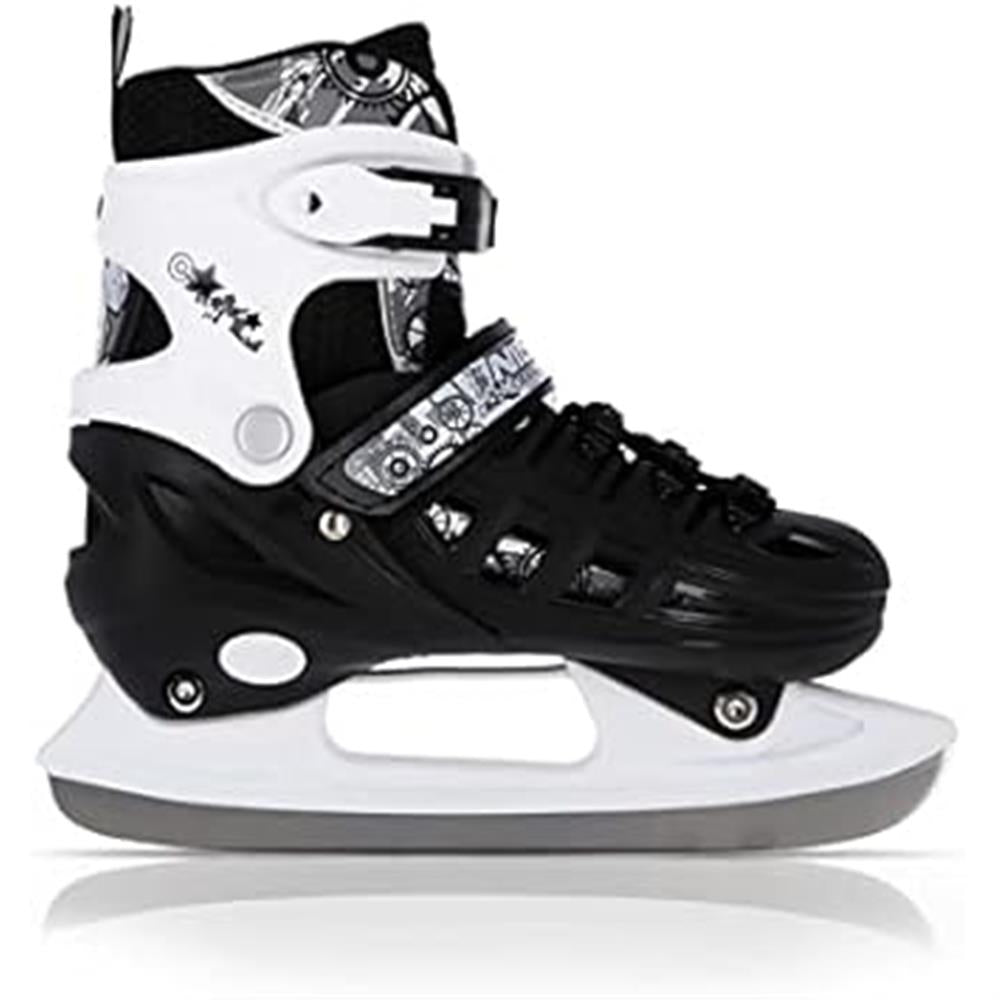 NILS EXTREME NH10905 4in1 Inliner Schlittschuhe Rollschuhe Gr. 35-38, Schwarz, verstellbar