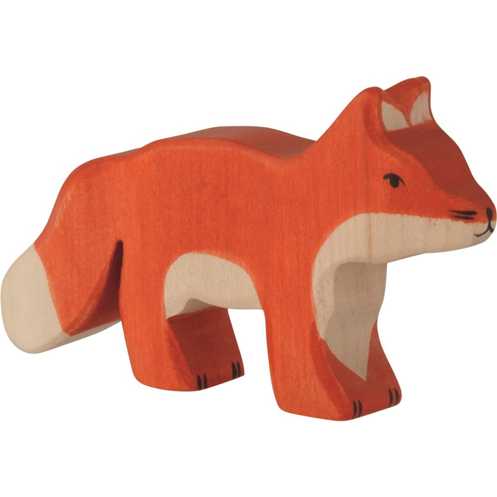 Holztiger Holzfigur - Fuchs, klein, Holzspielzeug, ab 3 Jahren