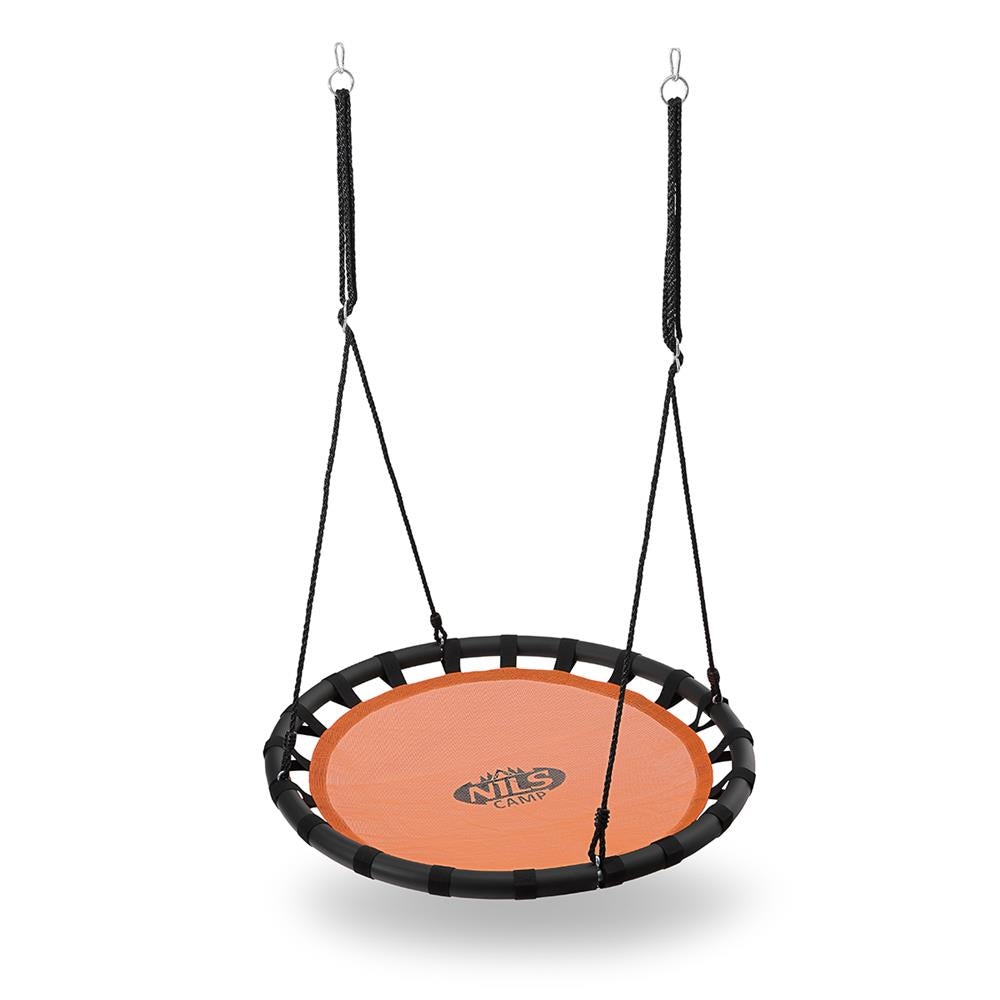 NILS CAMP Nestschaukel 100 cm, Orange, Gartenschaukel Outdoor Garten Balkon