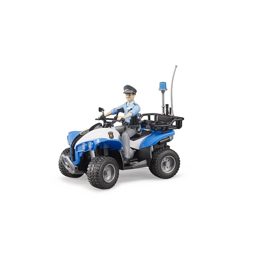 Bruder 63010 - Polizei-Quad mit Polizist und Ausstattung, 1:16
