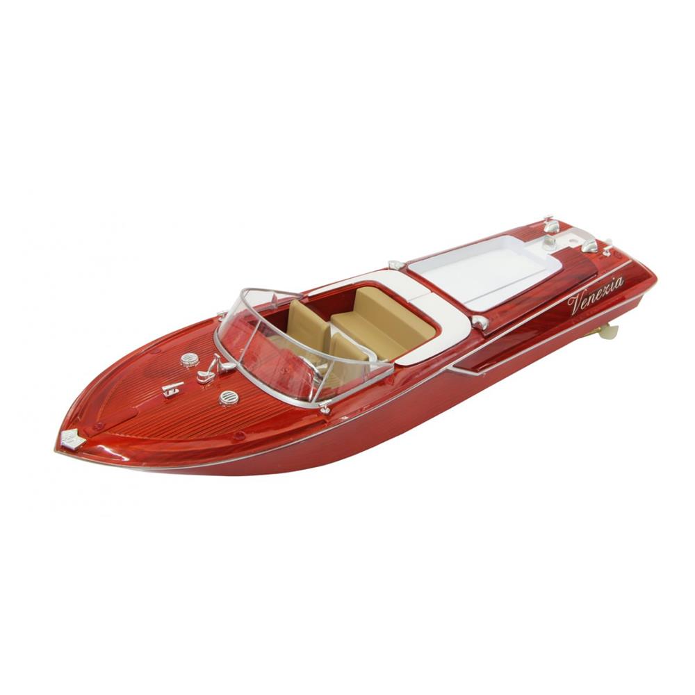 Jamara Venezia 2 Kanal 40MHz RC Boot Holzoptik Ferngesteuertes Rennboot mit Funksteuerung
