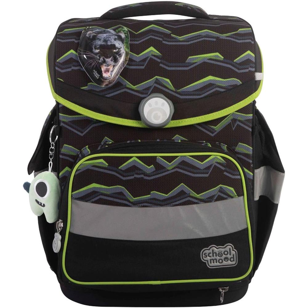 School-Mood Schulranzen Set Timeless Pro Finn (Raubkatze) 7-teilig