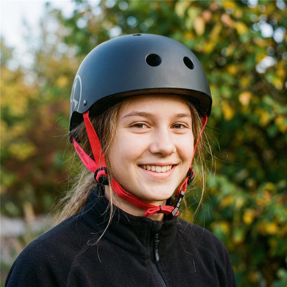 NILS EXTREME MTW001-2 Helm Größe M 55-58 cm Schwarz - Schutzhelm für Skateboard Inliner Roller Helm