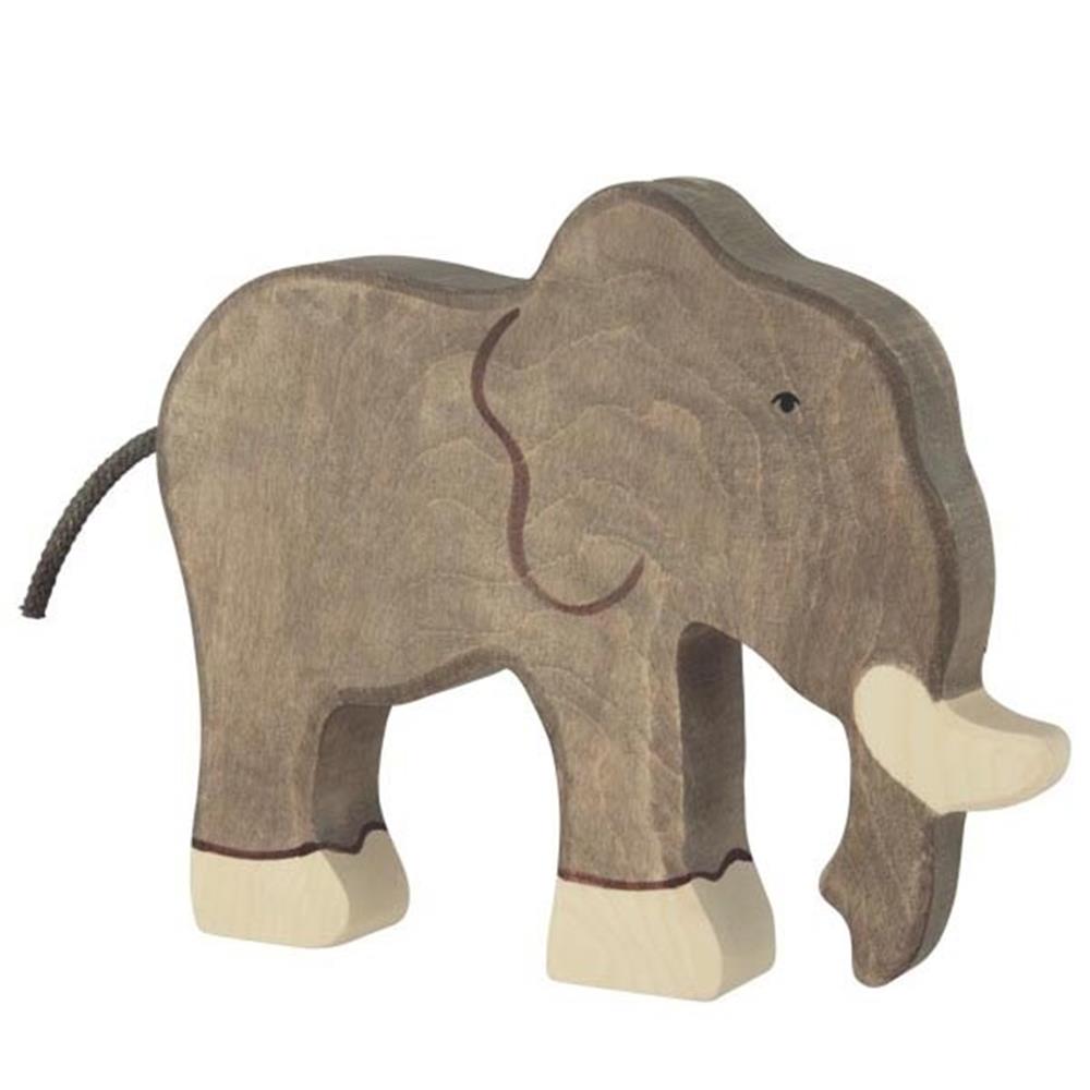 Holztiger Holzfigur - Elefant, Holzspielzeug, ab 3 Jahren