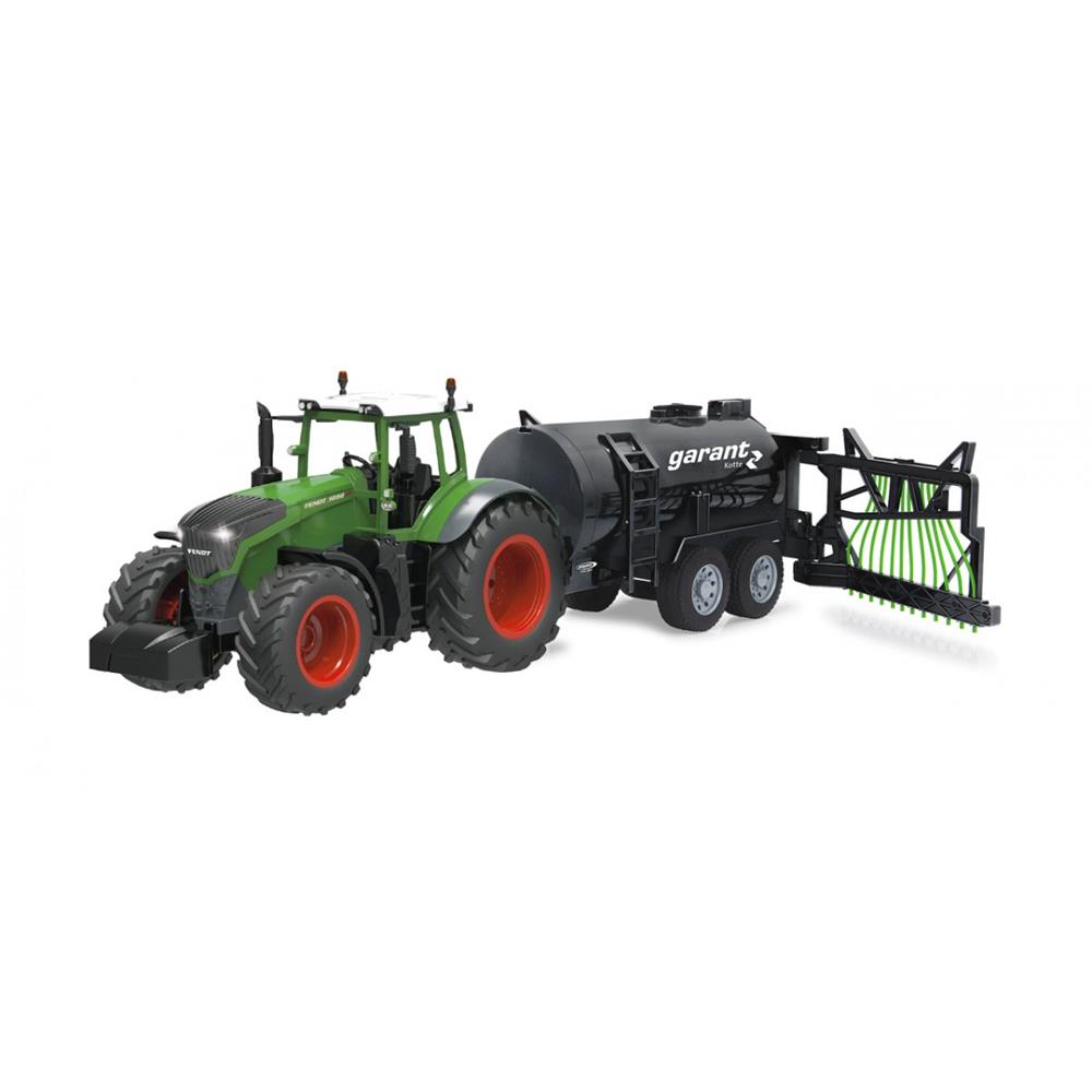 Jamara Garant Fasswagen mit Schlauchverteiler 1:16 für Traktoren Landwirtschaft mit Spritzfunktion