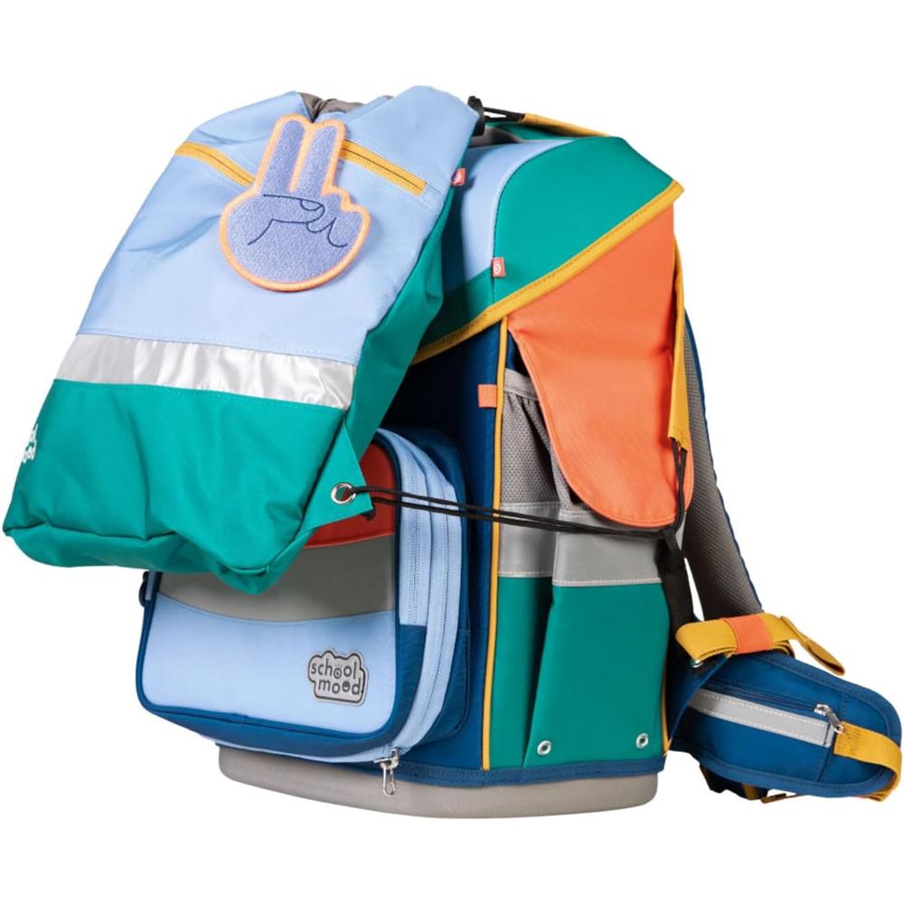 School-Mood Schulranzen Set Timeless Pro Happy Sapphire (Colours Collection) 6-teilig