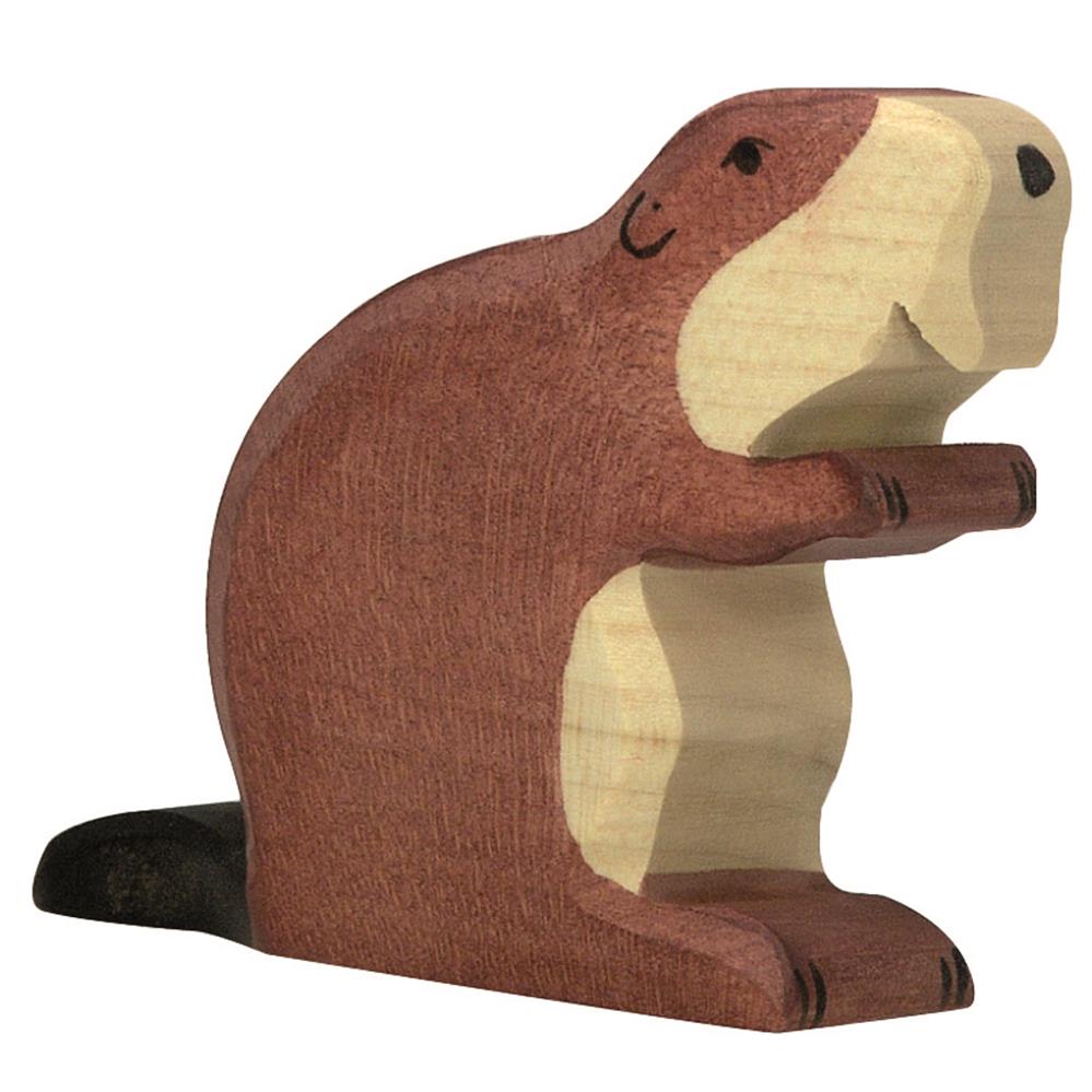 Holztiger Holzfigur - Biber, Holzspielzeug, ab 3 Jahren