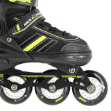 NILS EXTREME NH18191 2in1 Inliner Schlittschuhe Gr. 39-43, Schwarz-Limettengrün, erstellbar