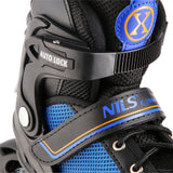 NILS EXTREME NH18188A 2in1 Inliner Schlittschuhe Gr. 39-43, Schwarz-Orange, verstellbar