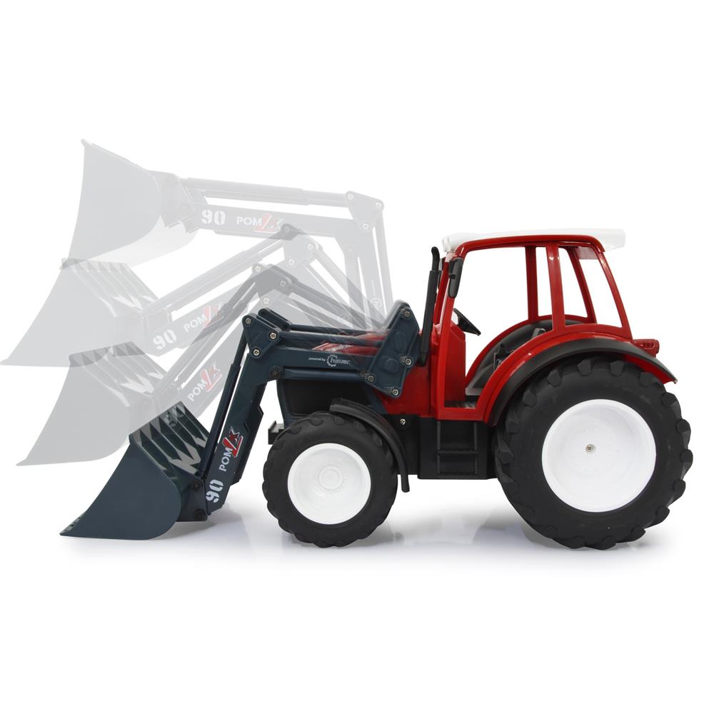 Jamara RC Traktor Lindner Geotrac mit Frontlader, 1:16, 2,4GHz, ferngesteuertes Baufahrzeug