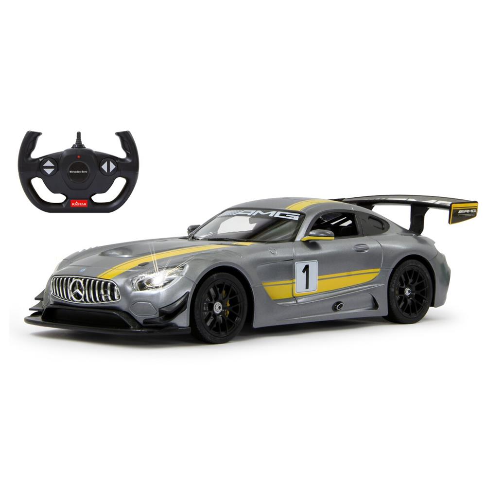 Jamara Mercedes-Benz AMG GT3 Performance 1:14 grau 2,4GHz Ferngesteuertes Auto mit LED Fahrlicht