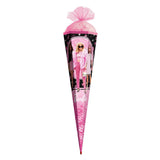 Roth Schultüte Barbie, 85cm, eckig, Rot(h)-Spitze, Tüllverschluss