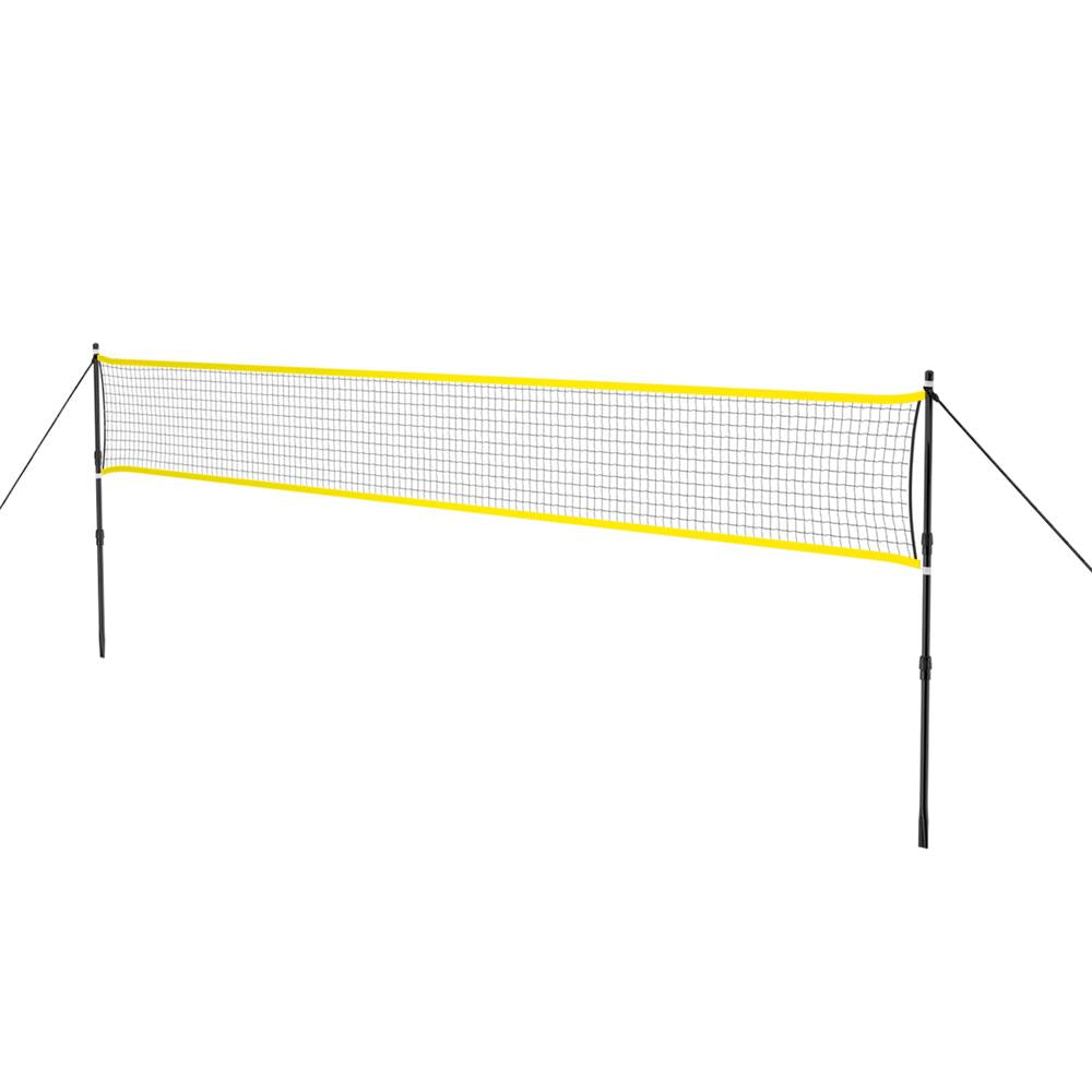 NILS NT310 Badmintonnetz 6,3 m mit Teleskopstangen, Outdoor Garten Freizeit