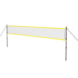 NILS NT310 Badmintonnetz 6,3 m mit Teleskopstangen, Outdoor Garten Freizeit