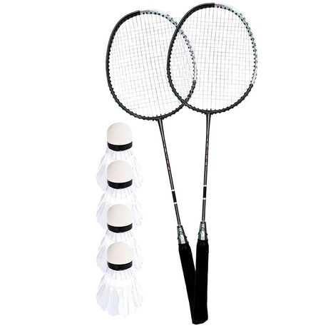 Best Sporting Badminton Set 500 XT 2 Schläger 4 Federbälle Tasche