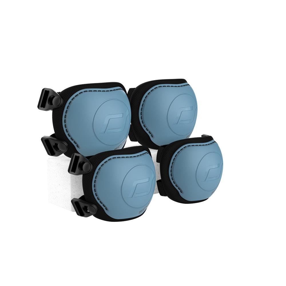 Scoot & Ride Protective Set, Größe S, steel, Knieschoner und Ellbogenschoner Set in blau