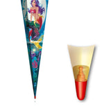 Roth Schultüte Magische Meerjungfrau, 85cm, eckig, Rot(h)-Spitze, Tüllverschluss