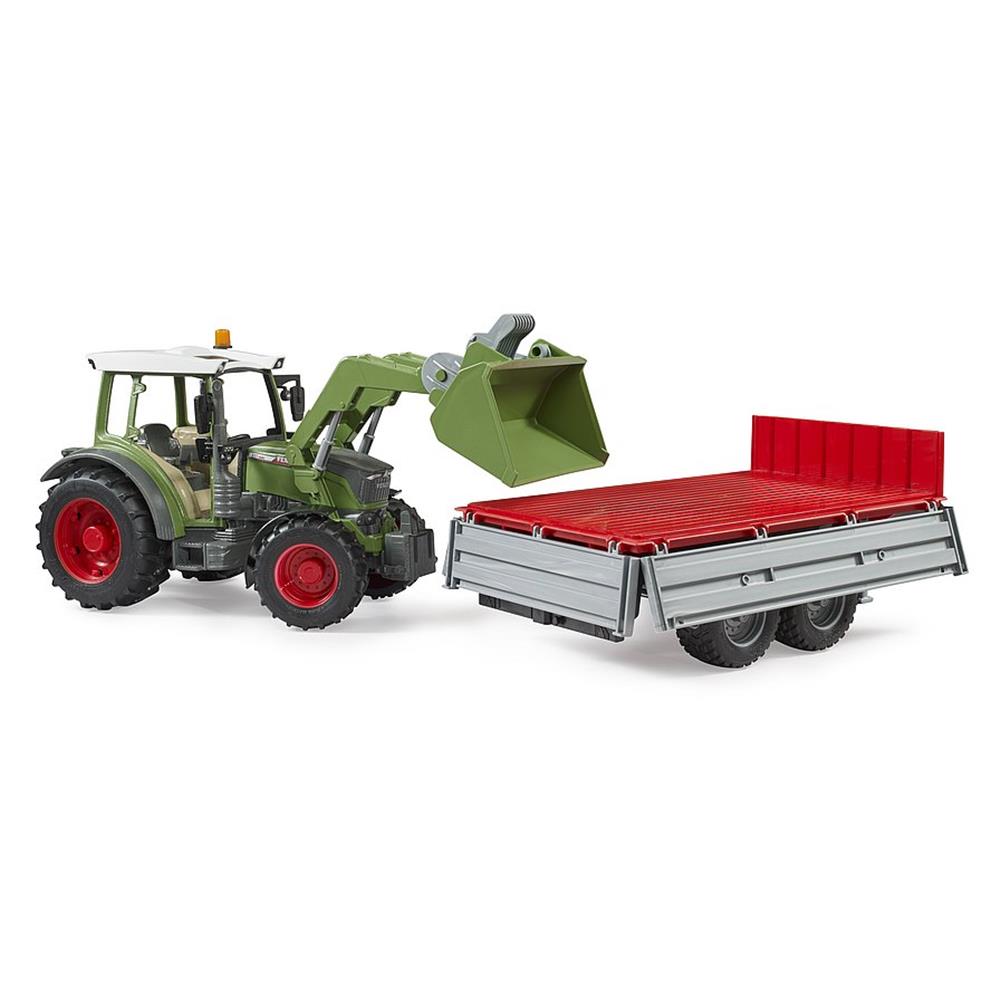 Bruder 02182 - Fendt Vario 211 mit Frontlader und Bordwandanhänger