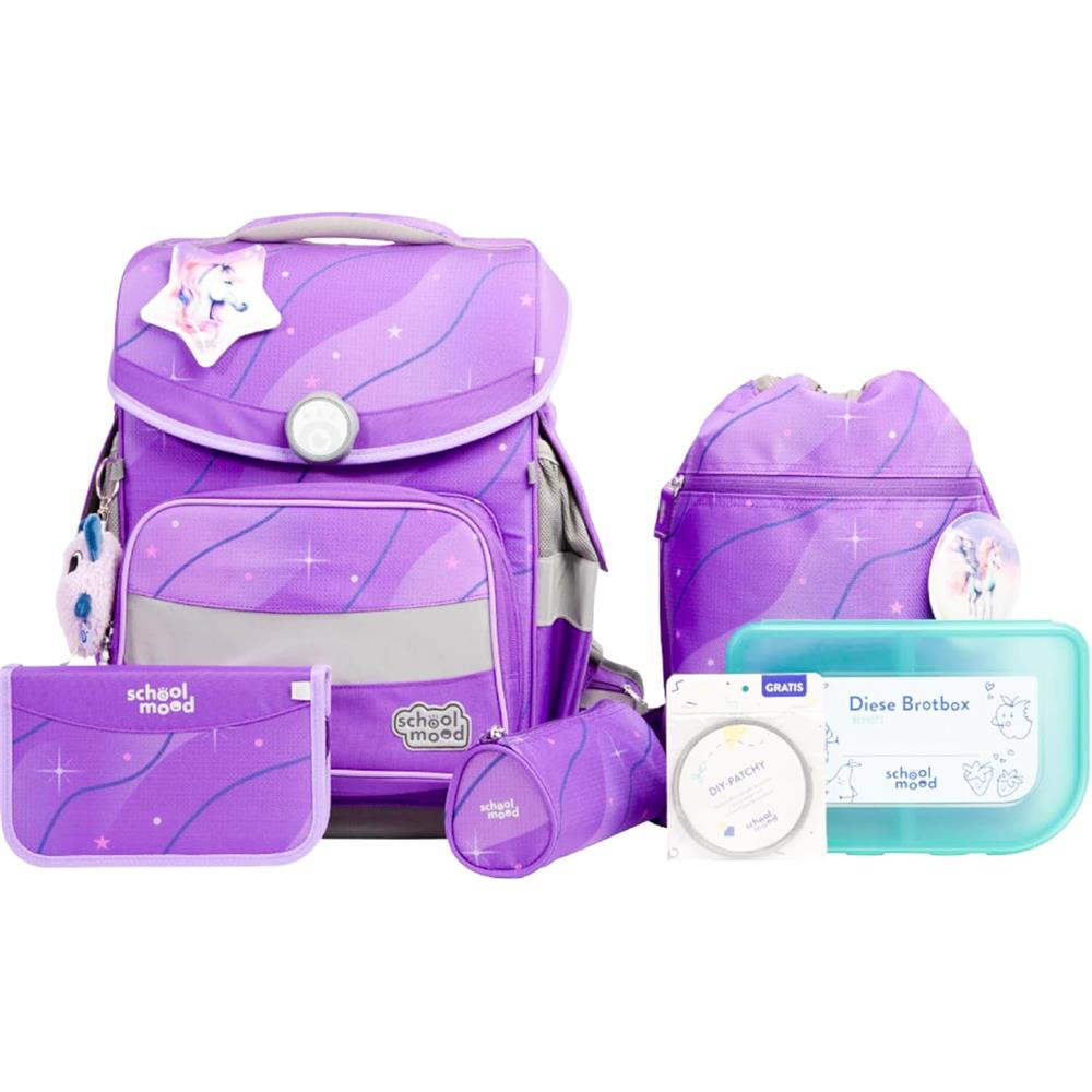 School-Mood Schulranzen Set Timeless Pro Marie (Pegasus) 7-teilig