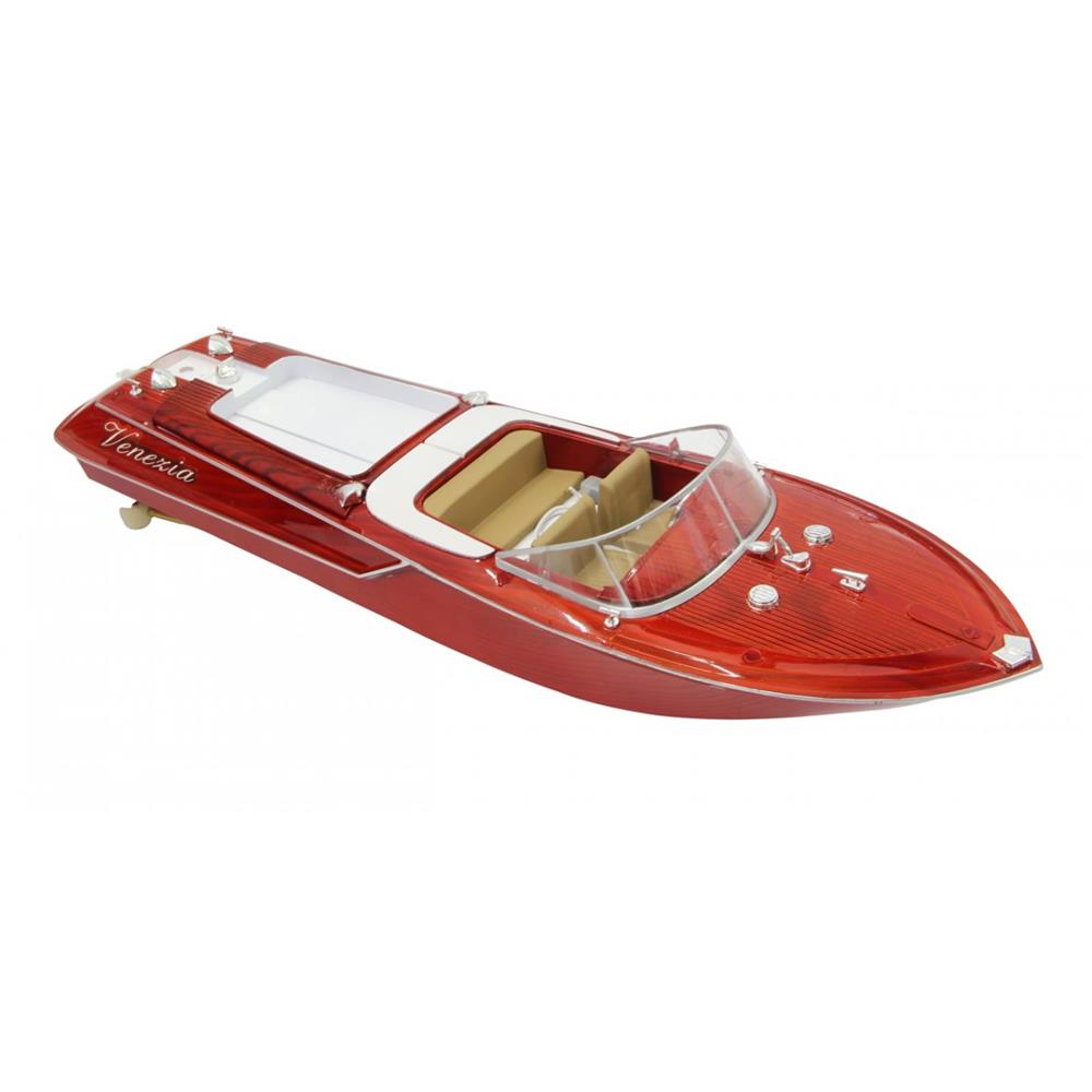 Jamara Venezia 2 Kanal 40MHz RC Boot Holzoptik Ferngesteuertes Rennboot mit Funksteuerung