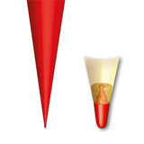Roth Schultüte-Rohling/Basteltüte, rot, 70cm, rund, Rot(h)-Spitze, mit Filzverschluss
