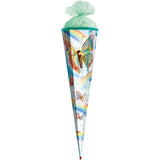 Roth Schultüte Rainbow Butterfly, 85cm, eckig, Rot(h)-Spitze, Tüllverschluss