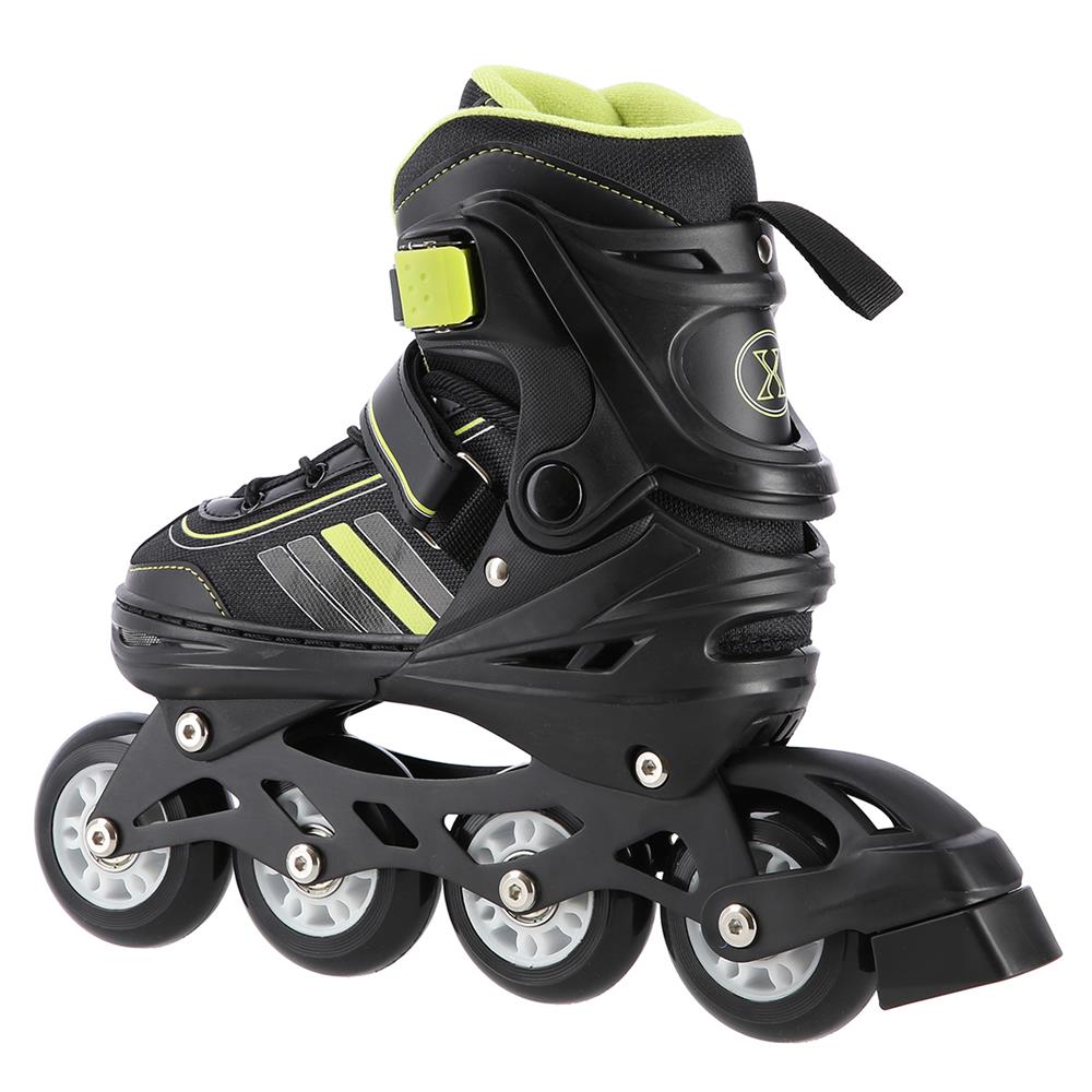 NILS EXTREME NH18191 2in1 Inliner Schlittschuhe Gr. 39-43, Schwarz-Limettengrün, erstellbar