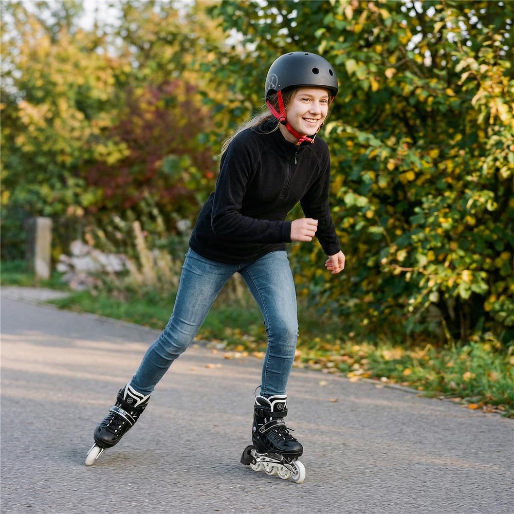NILS EXTREME MTW001-2 Helm Größe L 58-61 cm Schwarz - Schutzhelm für Skateboard Inliner Roller Helm