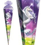 Roth Schultüte Magic Pegasus, 85cm, eckig, Rot(h)-Spitze, Tüllverschluss, Glitter