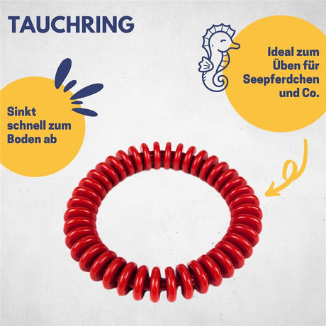 Best Sporting Tauchring 15 cm rot Lamellen Tauchringe Pool