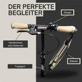 Best Sporting Cityroller 205 mm klappbar, Schwarz-Gold