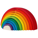 goki Holzbausteine - Großer Regenbogen, bunt lackiert