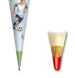 Roth Schultüte Lieblingsstück Traumtor Fußball, 70cm, rund, Rot(h)-Spitze, mit Stoffverschluss
