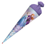 Roth Schultüte Disney Frozen, 70cm, rund, Rot(h)-Spitze, Filzverschluss