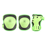 NILS EXTREME H704 Schoner-Set, Grün, Größe M - Protektoren Handgelenk Ellenbogen Knie