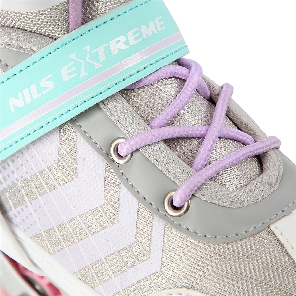NILS EXTREME NH18192 4in1 Inliner Schlittschuhe Rollschuhe Gr. 29-33, Rosa, verstellbar