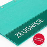 Roth Zeugnismappe Spectrum Mint, mit 12 A4 Klarsichthüllen, im Buchleineinband