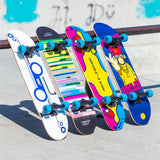 NILS EXTREME CR3108SA Skateboard, 78 cm Ahorn Deck, ABEC-7 PU Rollen, Design Error