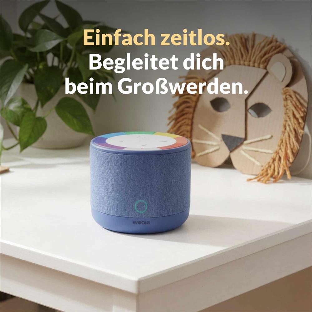 Wobie Box Blau Kinder Musikbox mit Spotify, WLAN, Bluetooth, SD-Slot & Kopfhöreranschluss